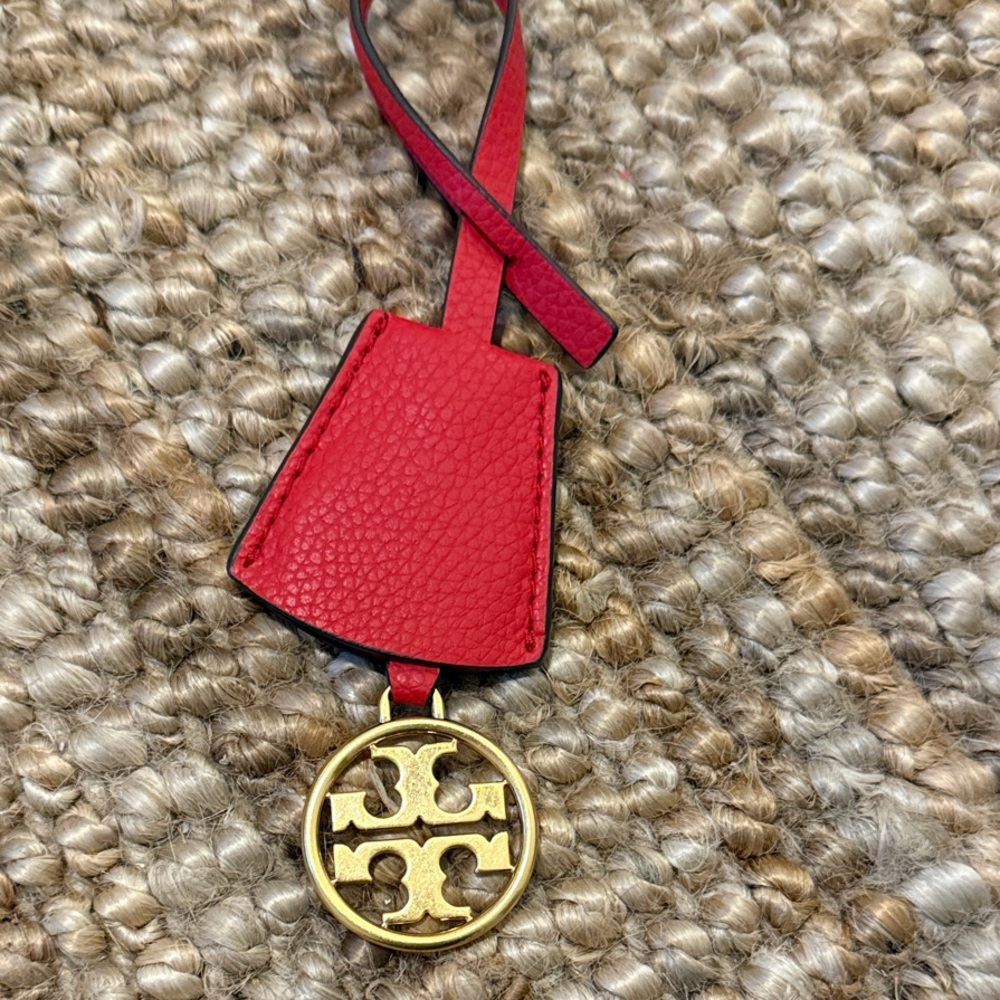 Tory Burch Red and Gold Bag Charm